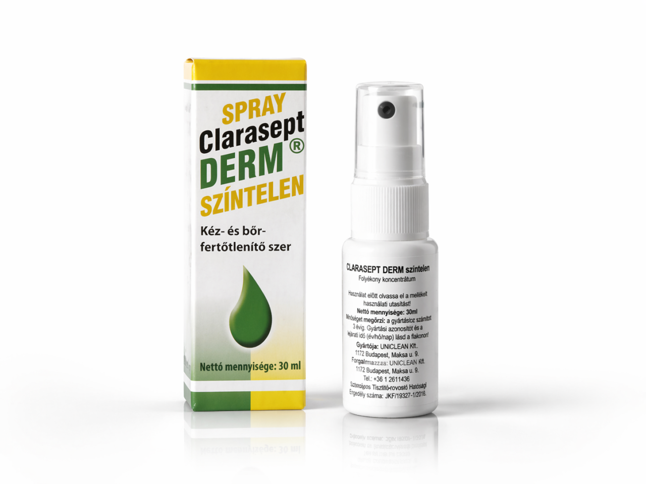 Clarasept Derm kéz-és bőrfertőtlenítőszer (30 ml)