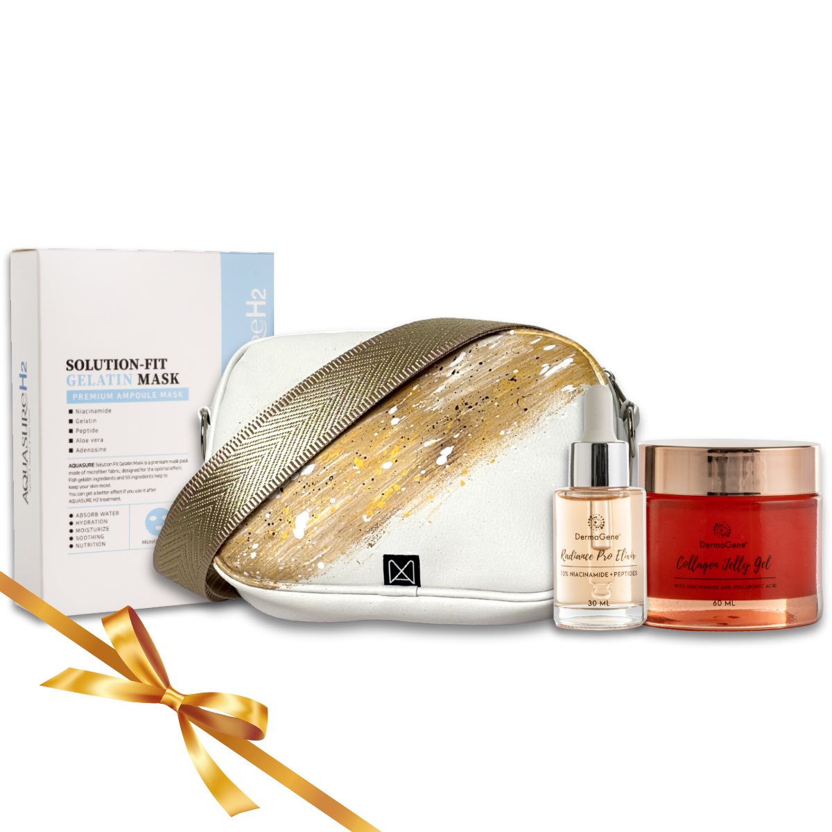 Together by DermaGene x Manualbags - Kozmetikai Ajándékcsomag Limitált Kézműves BASE Táskával