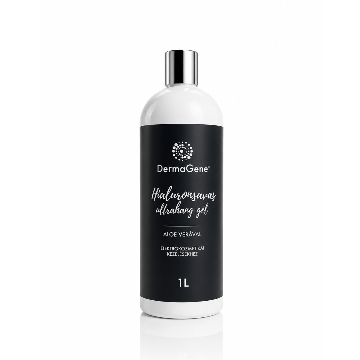 DermaGene® Hialuronsavas Ultrahang Gél Aloe Verával – Elektrokozmetikai arc- és testkezelésekhez (1L)