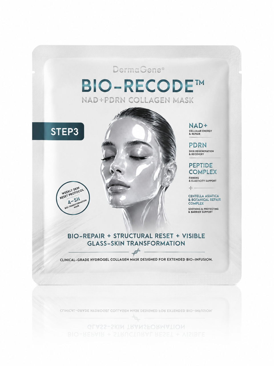 DermaGene® STEP 3 BIO-RECODE™ NAD+ PDRN Bio-Collagen Weekly Reset Mask (1 db)