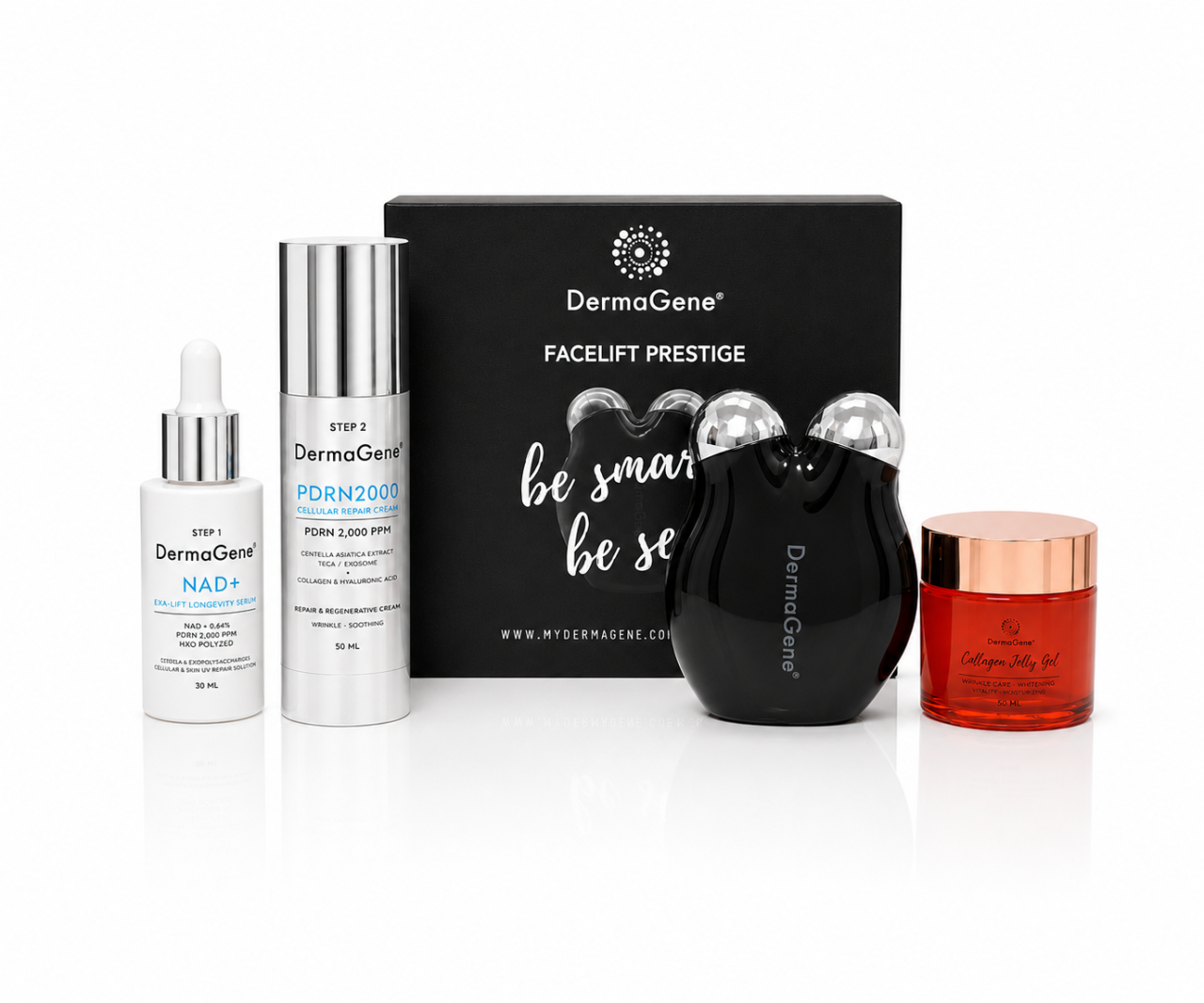DermaGene® PRESTIGE ALL IN Longevity Csomag – Komplett Arclifting & Cellular Renewal Protocol
